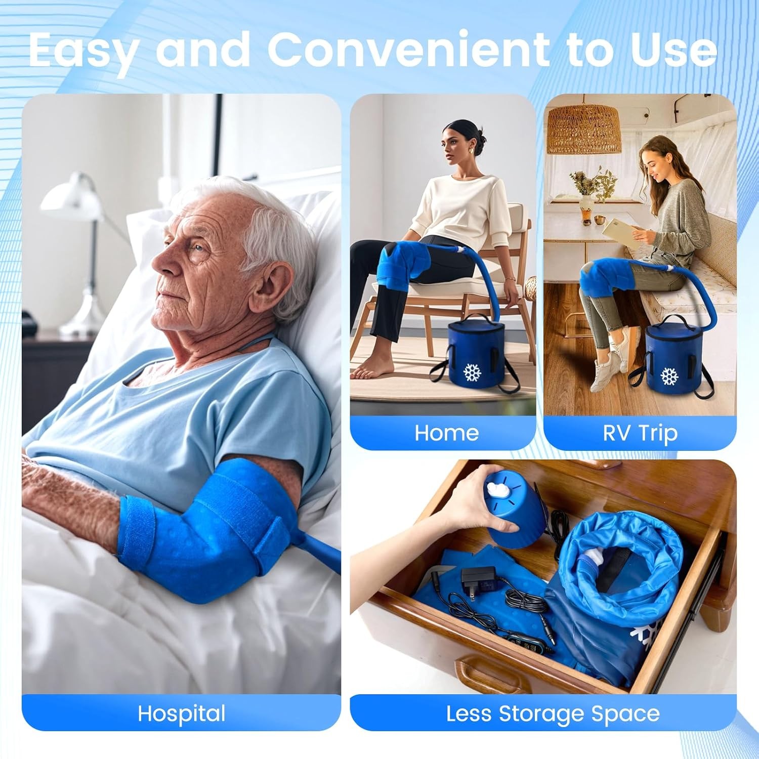 Cold Therapy Machine, Ice Machine for Knee Care After-Surgery, Knee Replacement