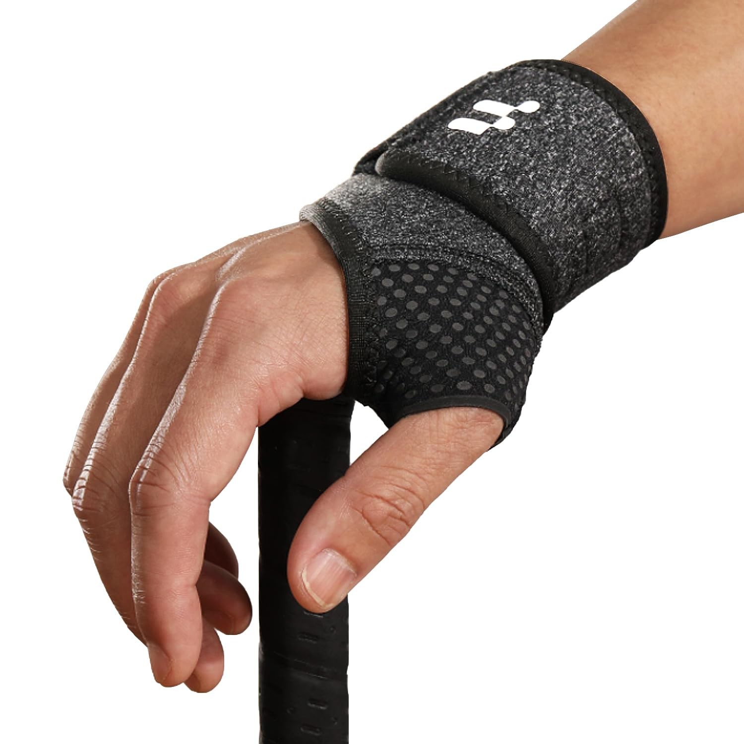 2 x Wrist Brace with Soft Thumb Opening for Mild Carpal One Size, Black