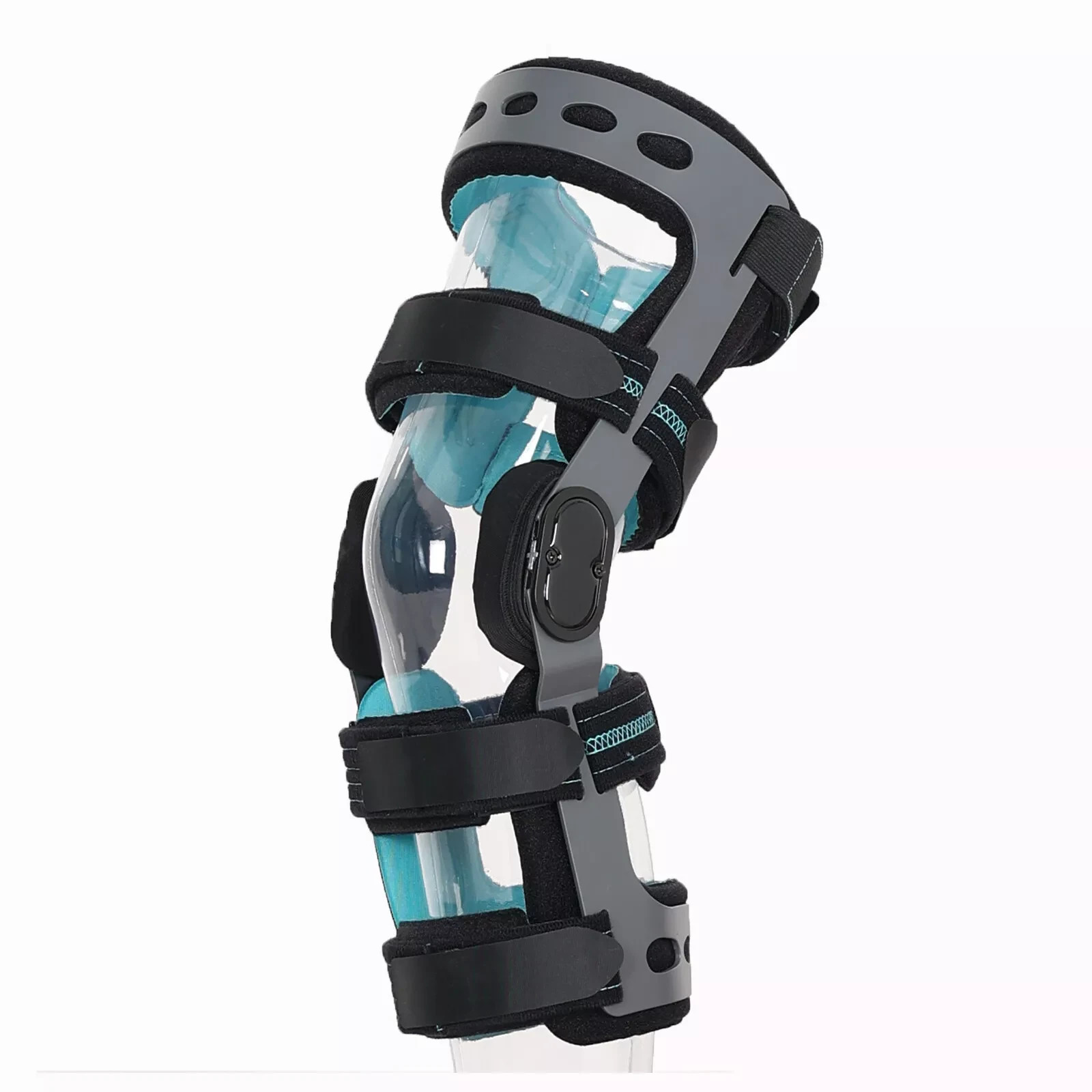 Double hinged ACL postoperative rehabilitation knee brace for Men & Women