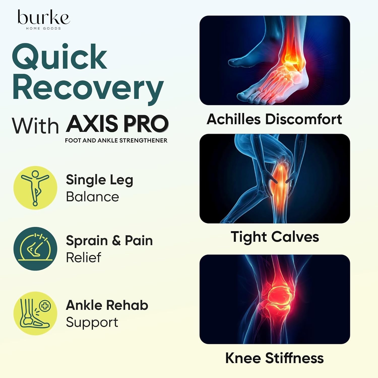 Ankle Balance Board & Foot Strengthener for Plantar Fasciitis Pain Relief | S…