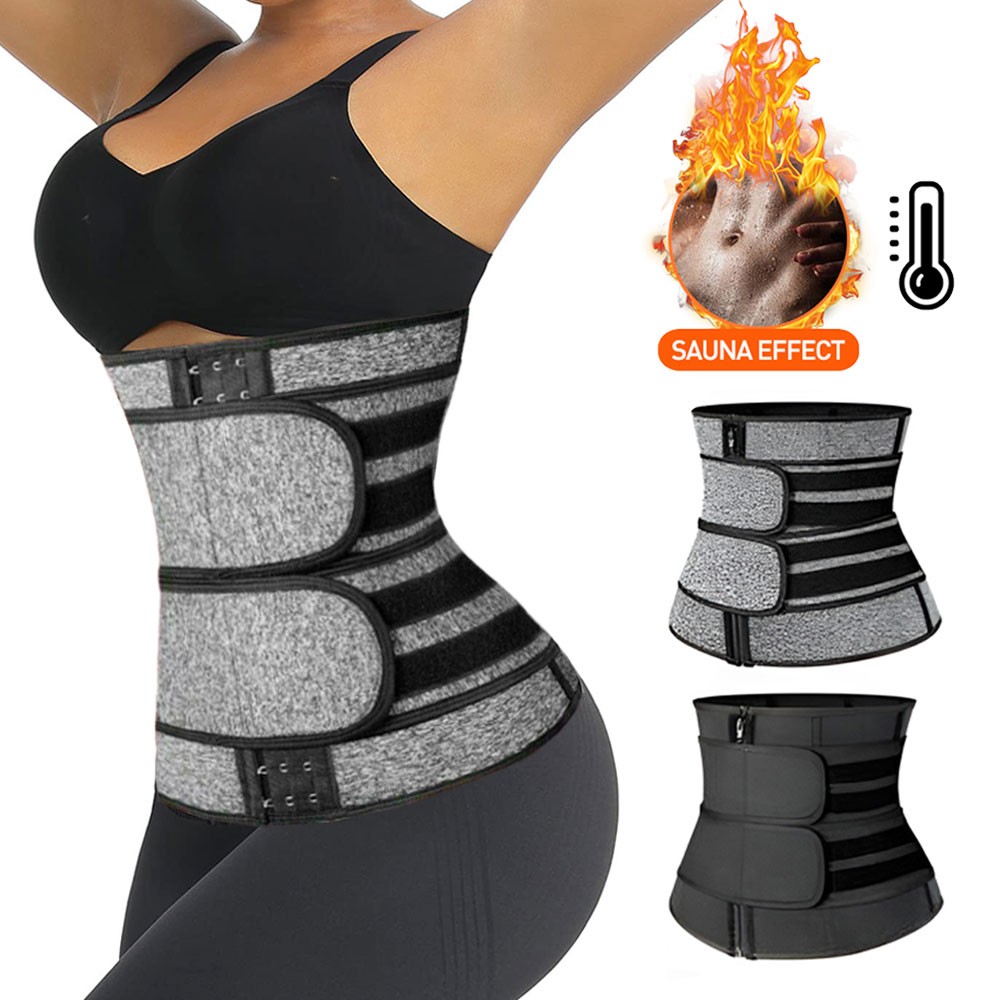 Men Women Waist Trimme Trainer Belt Sweat Wrap Tummy Control Stomach Fat Burner