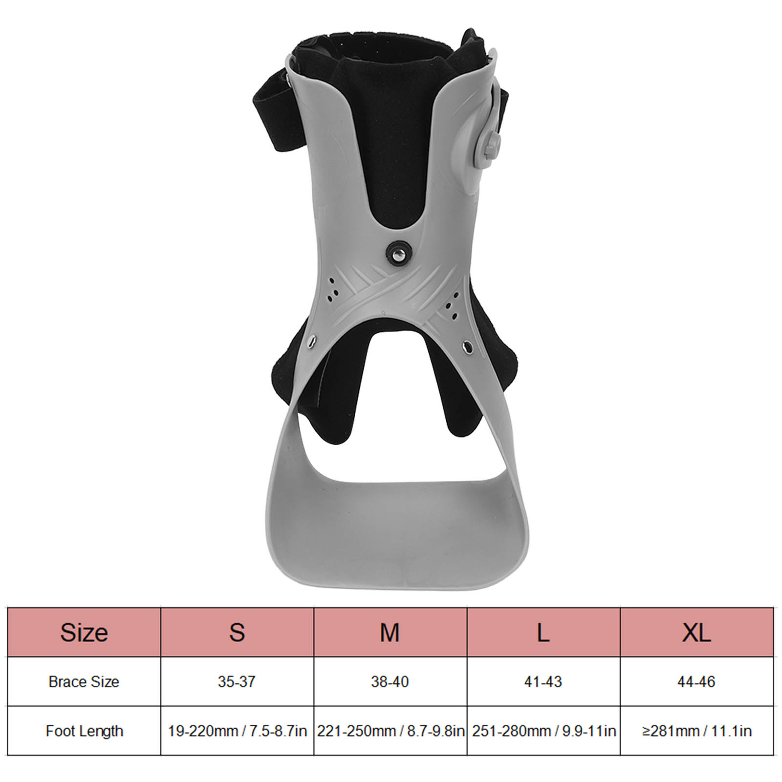 Foot Drop Brace Adjustable Rotary Buckle Posture Correct Ankle Foot Orthosis M(L