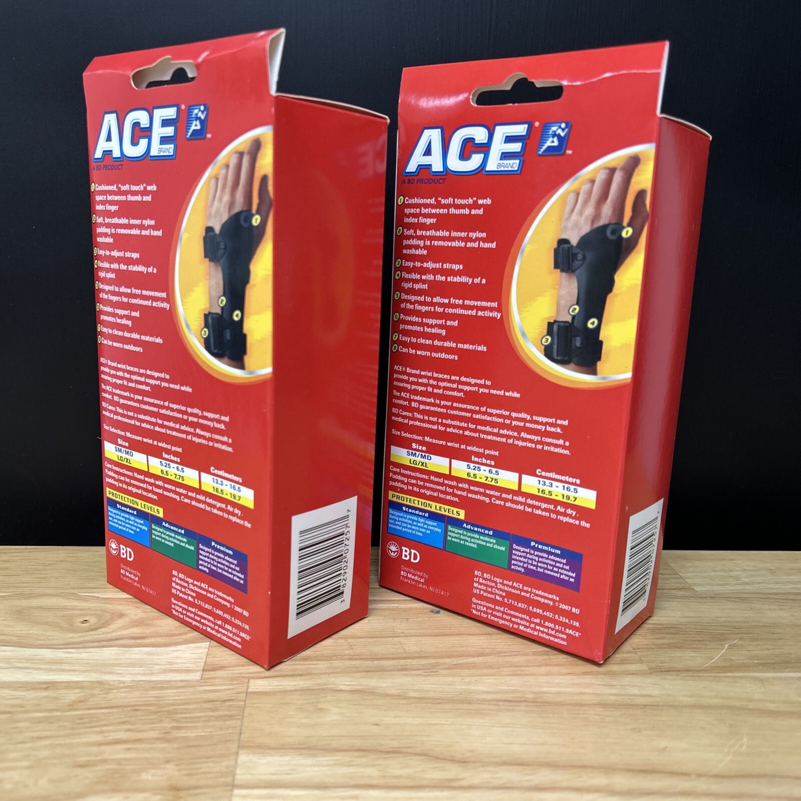 Ace Wrist Brace Deluxe Premium Size LG/XL Buying Both