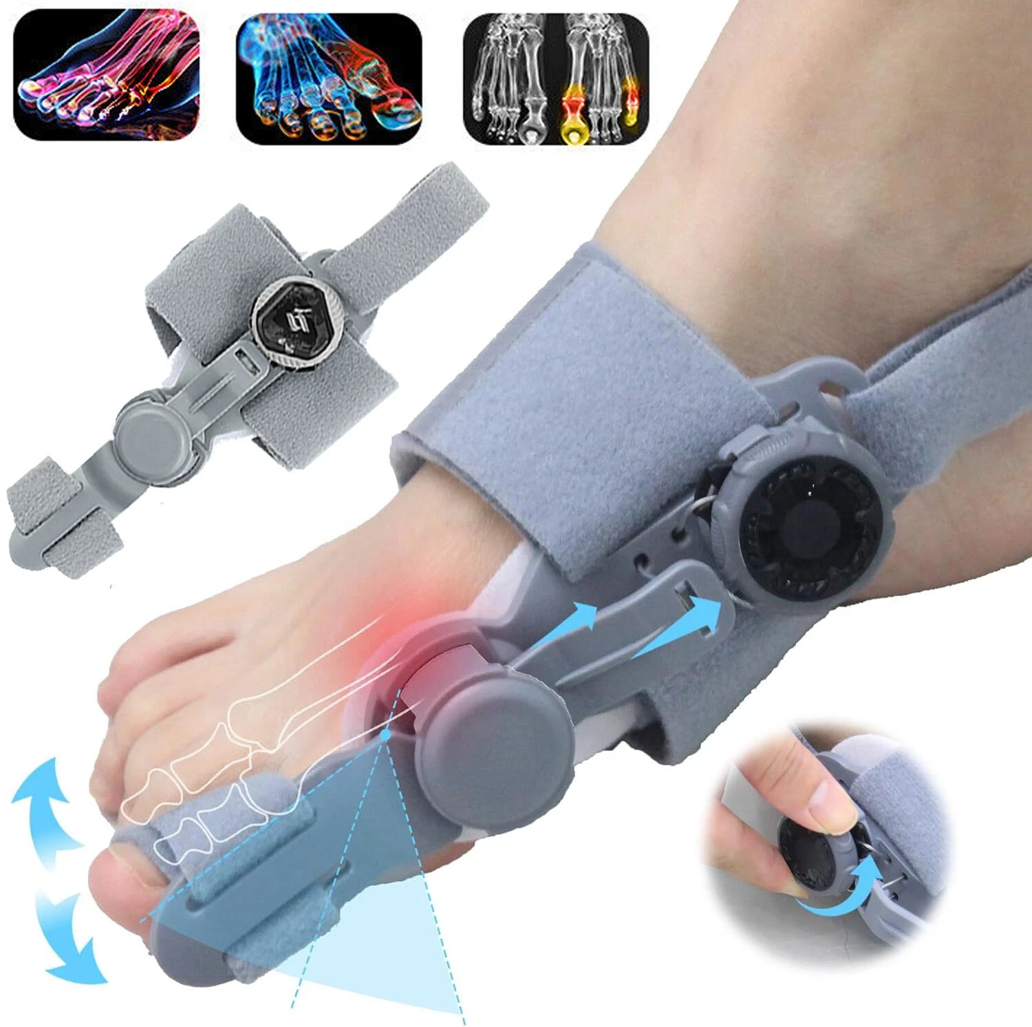 Bunion Fix Toe Valgus Corrector Adjustable Orthosis Women Men Splints