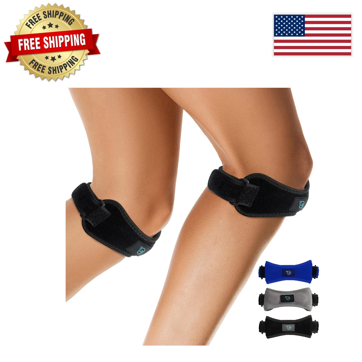 Versatile Knee Support for Running, Basketball & Arthritis – 2 Pack Adjustable