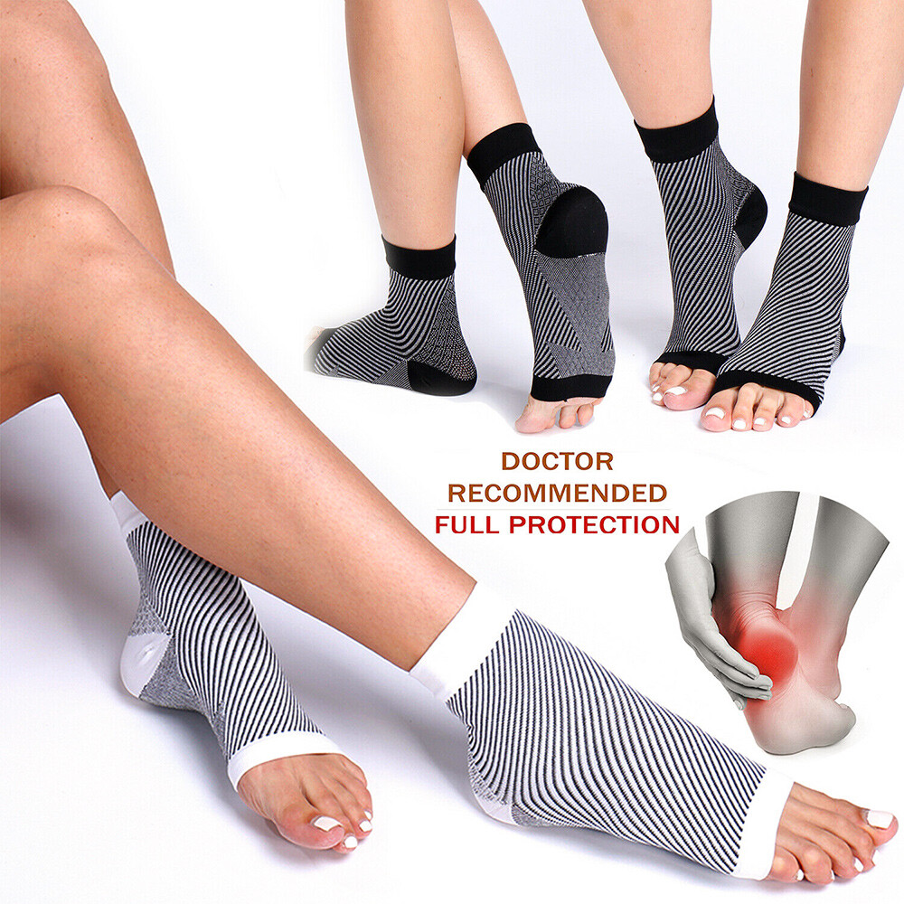 2/3/5 Pairs Plantar Fasciitis Ankle Support Compression Socks for Foot Swelling