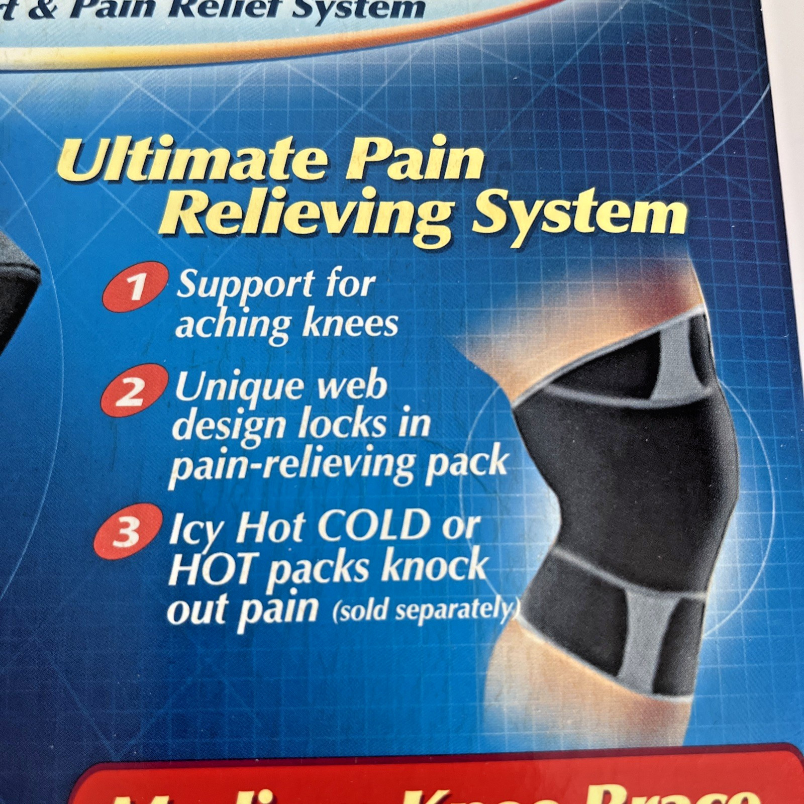 Knee Brace Compression Sleeve Joint Support Open Knee Stabilizer Wrap/ Medium