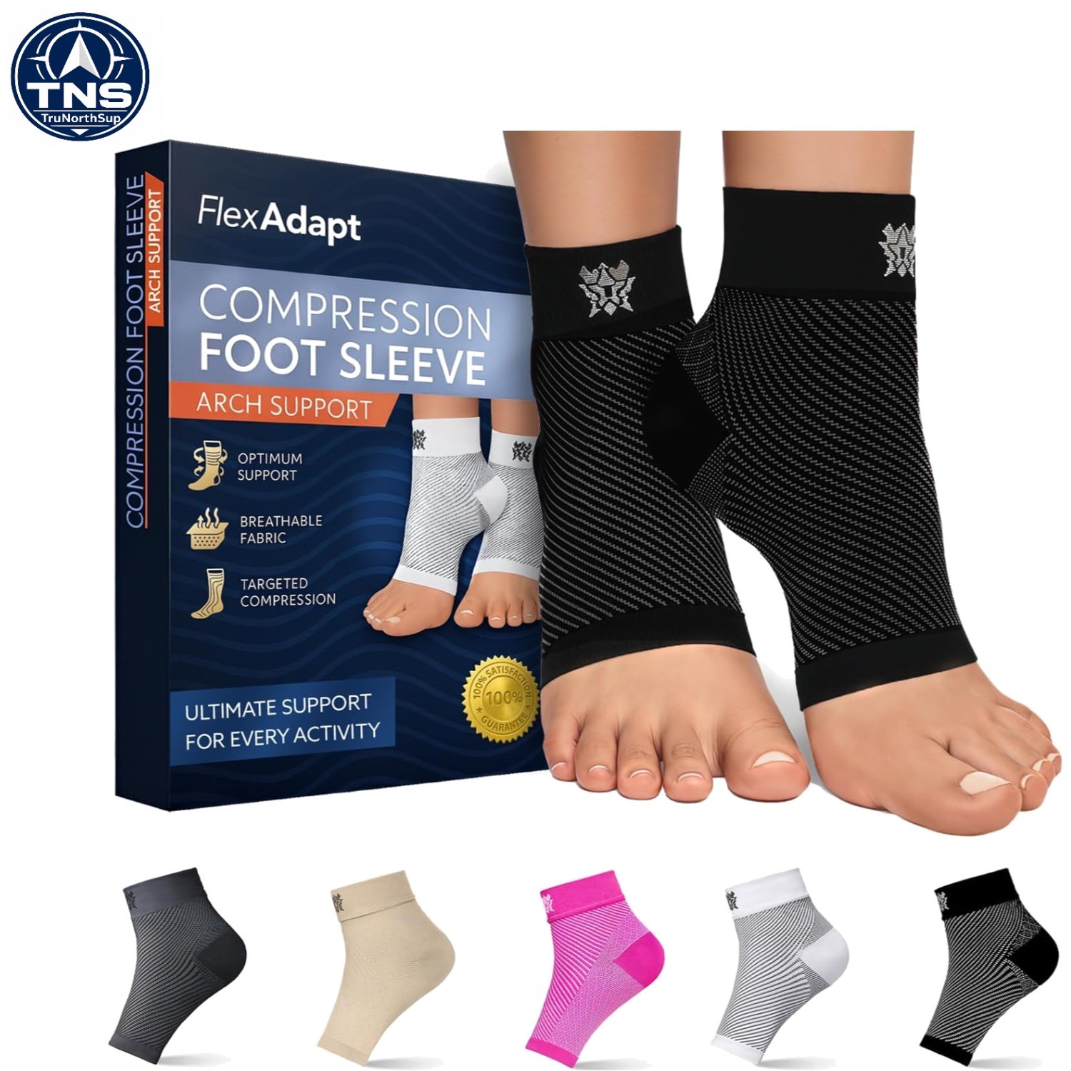 Compression Socks for Plantar Fasciitis Achilles Tendonitis Relief Pair of An…