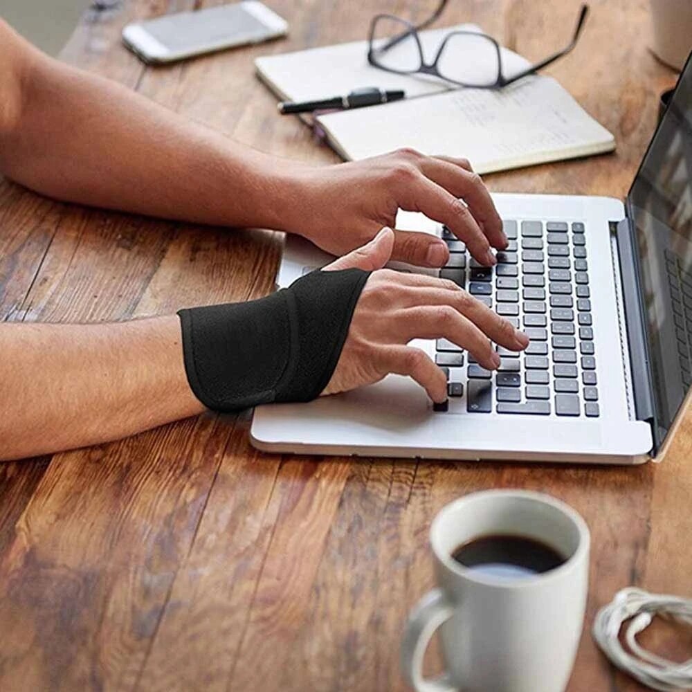 Unisex Sports Wristband Carpal Tunnel Brace Wrist Support Tendonitis Pain Relief
