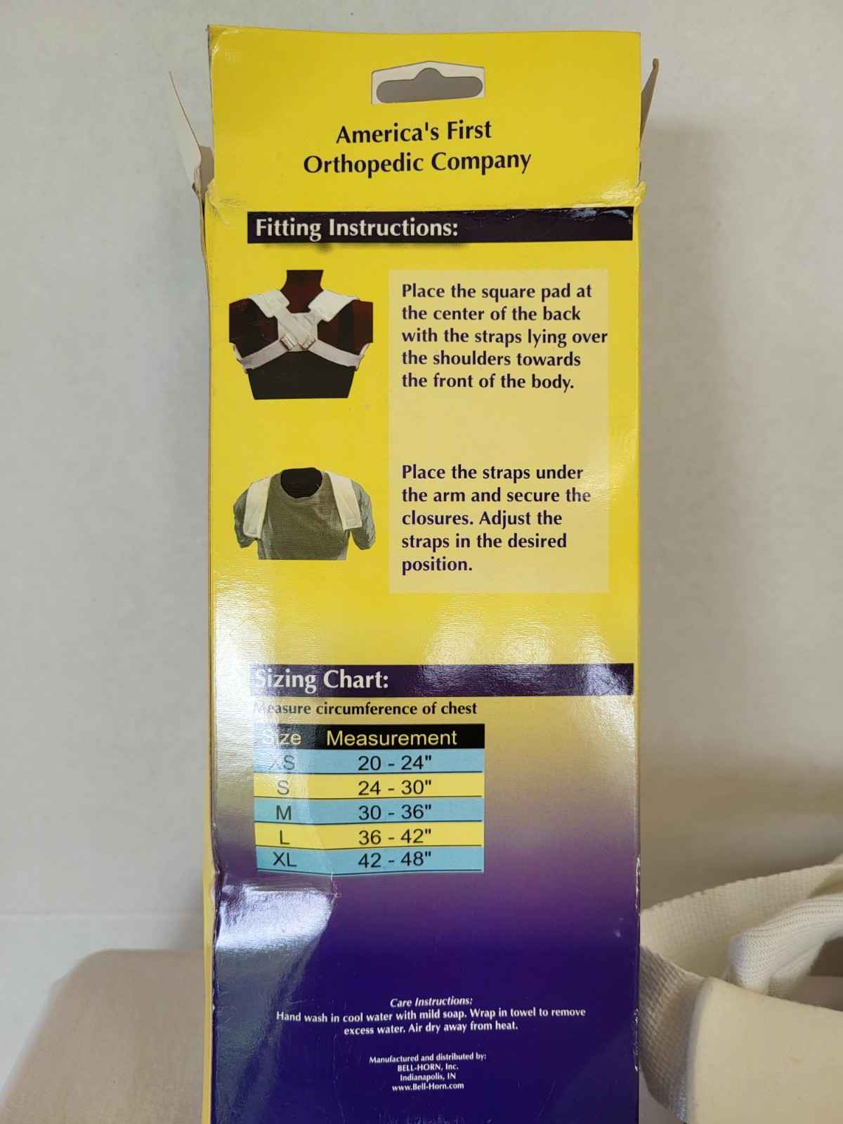 Clavicle Support Shoulder Brace ProCare Felt Foam Buckle Closure Large Preowned