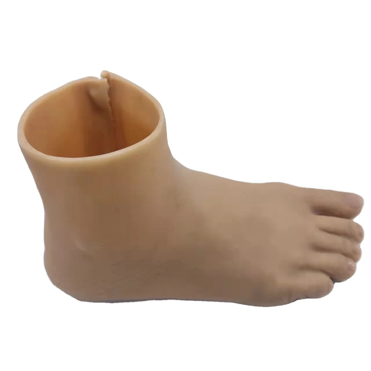 Custom Silicone 1 Foot Cover for Toe & Partial Foot Amputation Prosthesis