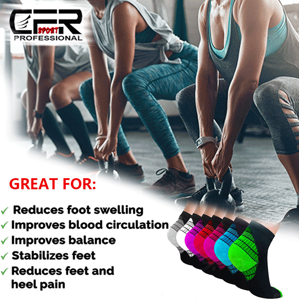 Ankle Brace Support Compression Sleeve Plantar Fasciitis Pain Relief Foot Socks