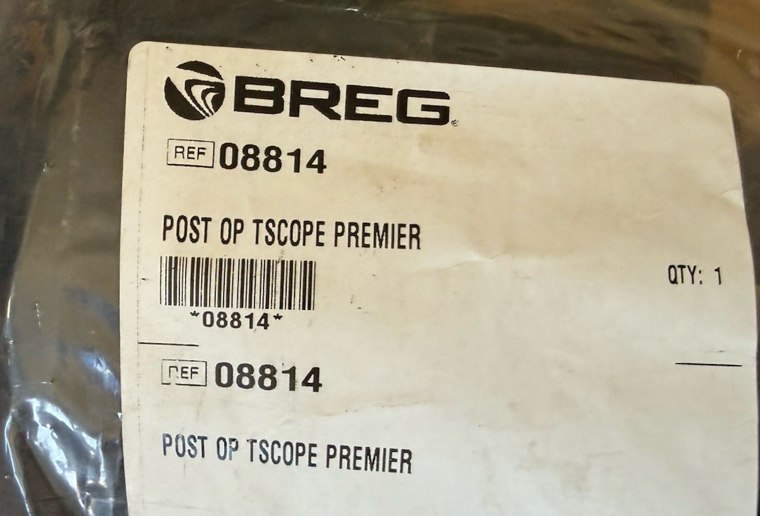 Breg T-Scope Premier Post Op Knee Brace – Black (08814)