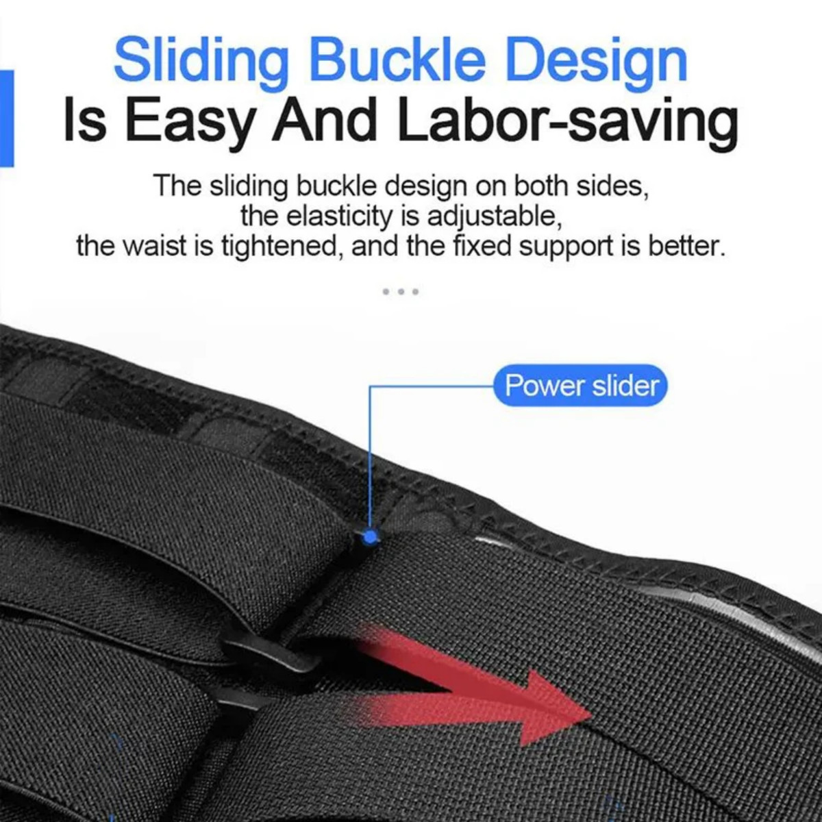 Lower Back Support Brace Adjustable Lumbar Work Belt for Pain Relief Men Women