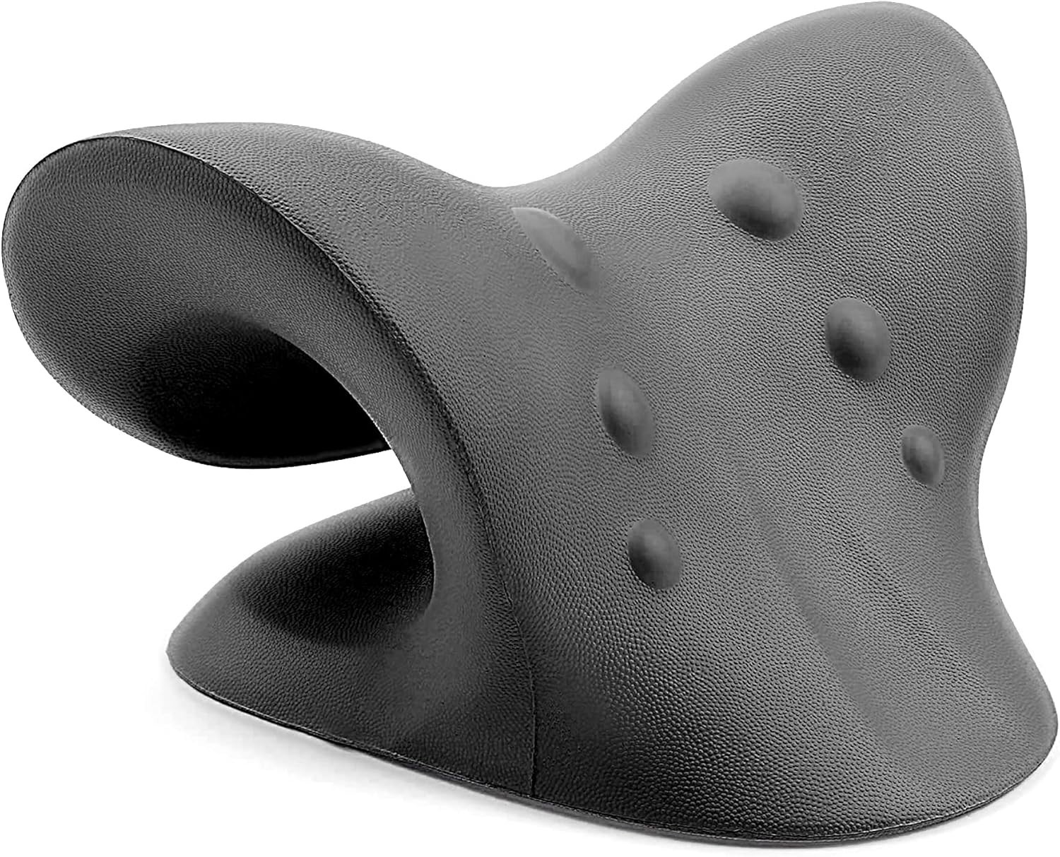Neck Stretcher Cervical Spine Traction Device for TMJ Pain Relief Headache Black