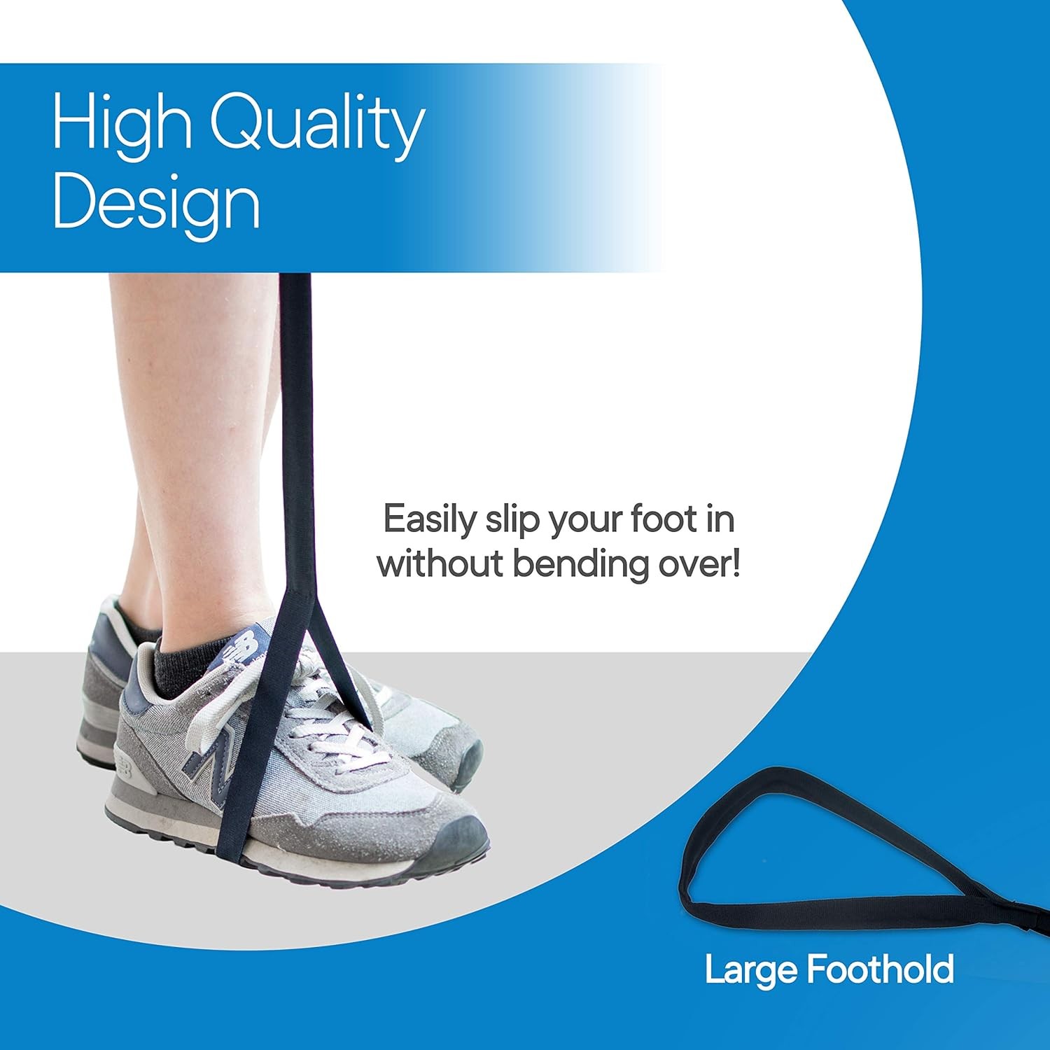 Premium 42” Leg Lifter W/ Hand Strap & Foot Loop – Long-Term Orthopedic Daily