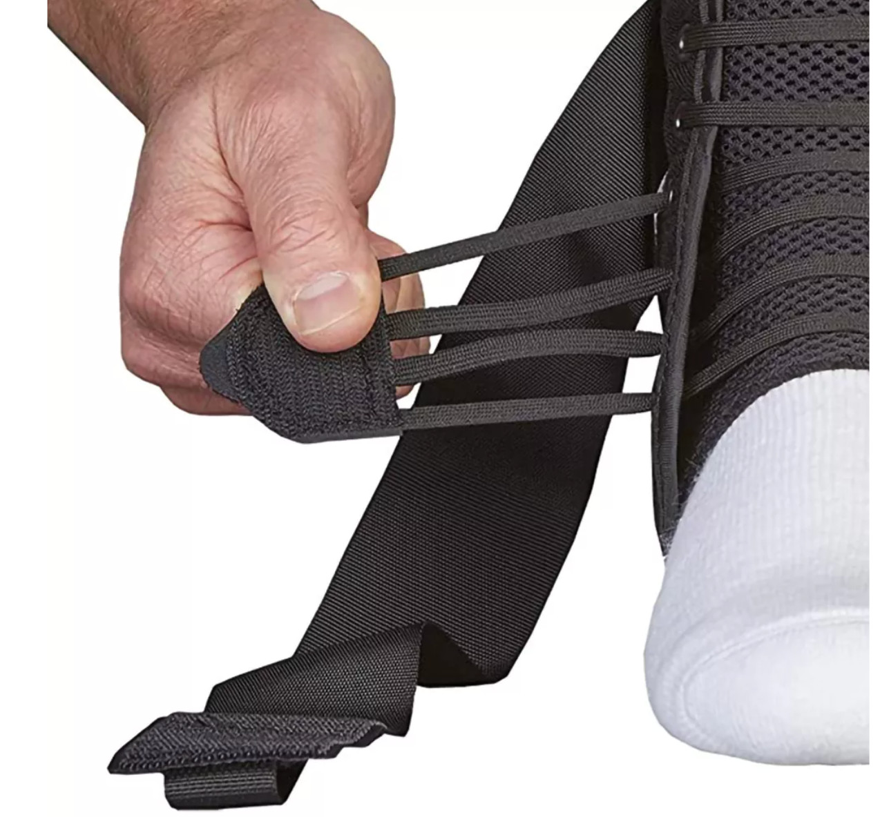 Aso Speed Lacer Black Ankle Brace Small 11-12in Ankel Circumf