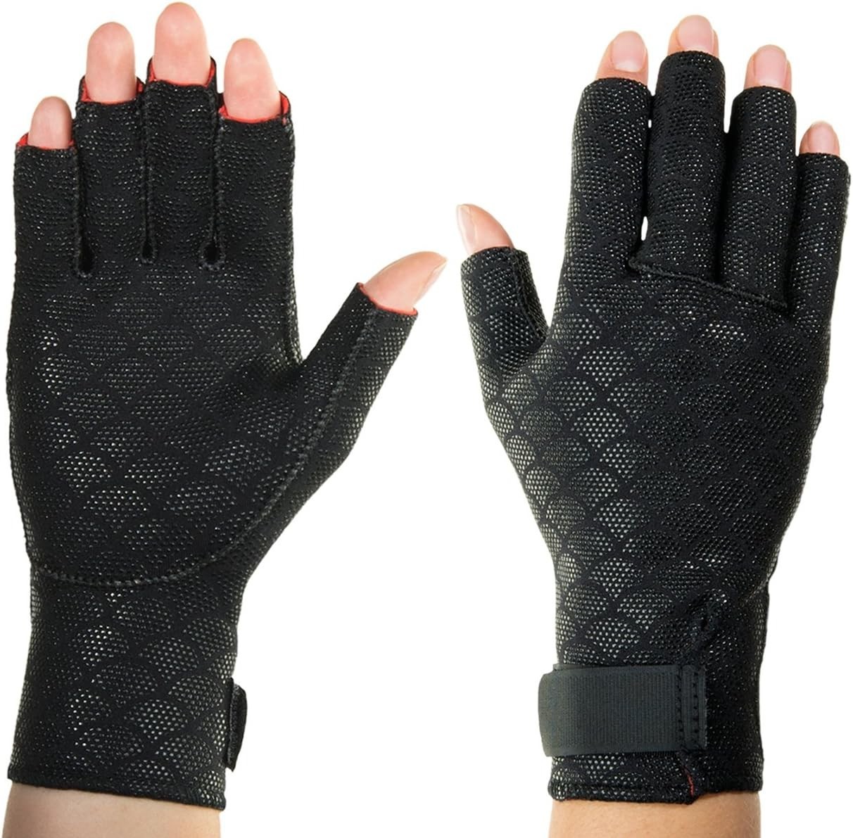 Black Arthritis Compression Gloves