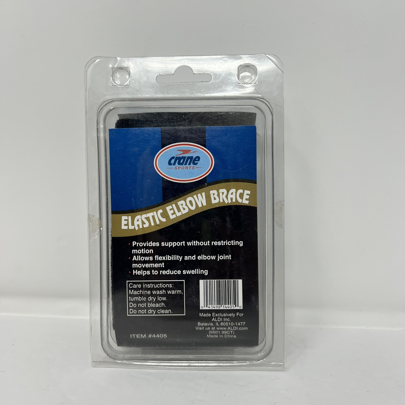 Crane Sports Elastic Elbow Support Brace Black Medium 10 1/4 – 11 1/2 Brand New