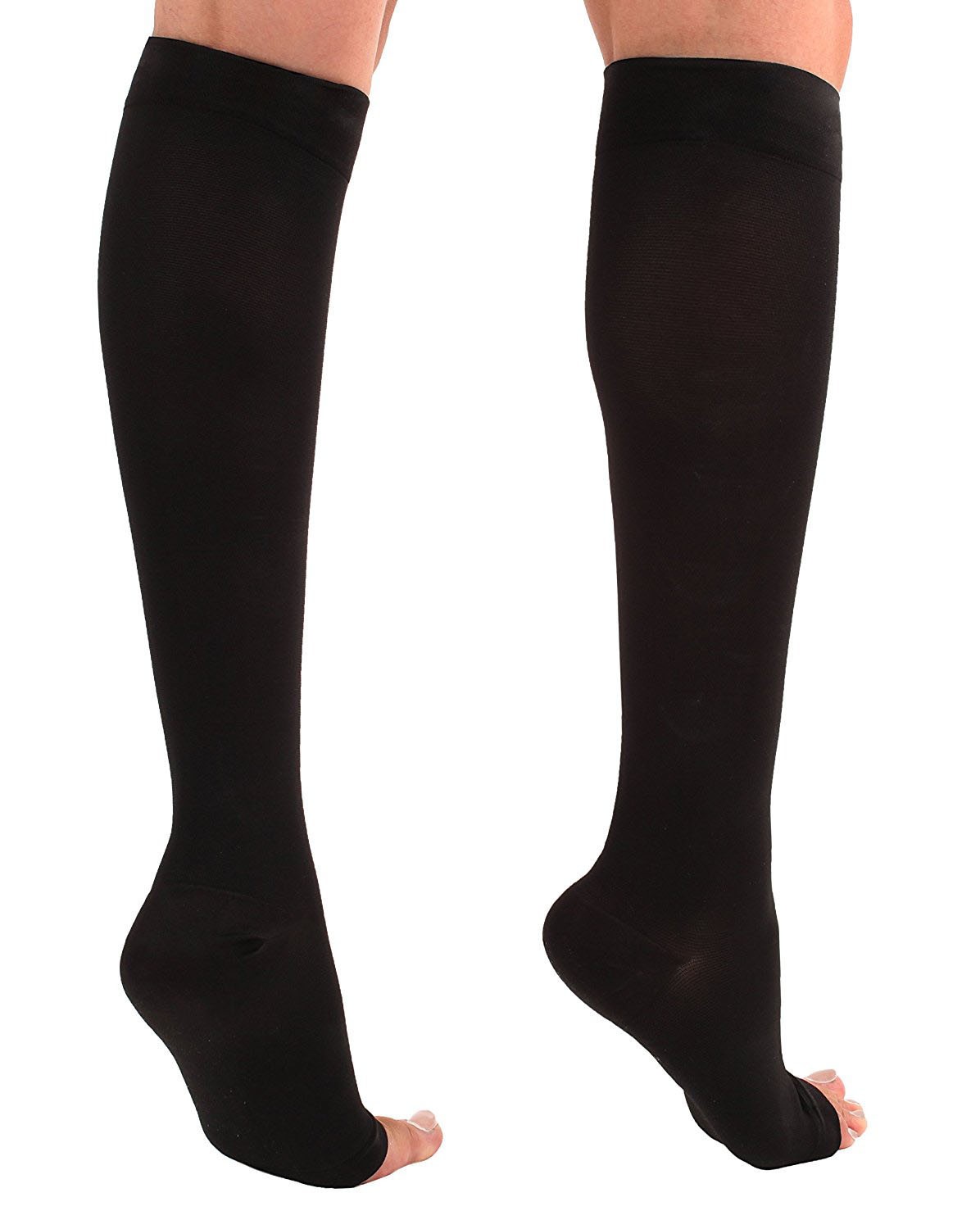 23-32mmHg Medical Compression Socks Knee High Support Stockings Open Toe (S~3XL)