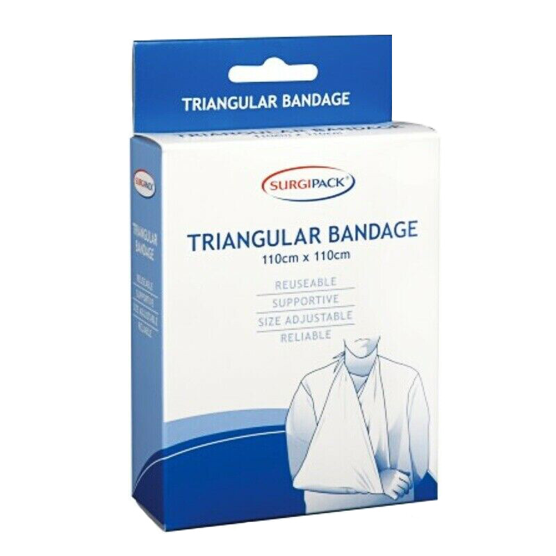 2x Surgipack 4088 Triangular Bandage Support Entire Forearm & Hand 110cm x 110cm