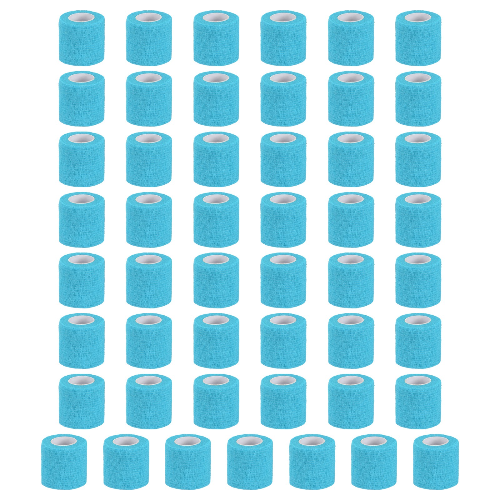 Self Adhesive Bandage Wrap 177″ x 2″, 50 Pcs Wrap Tape, Sky Blue