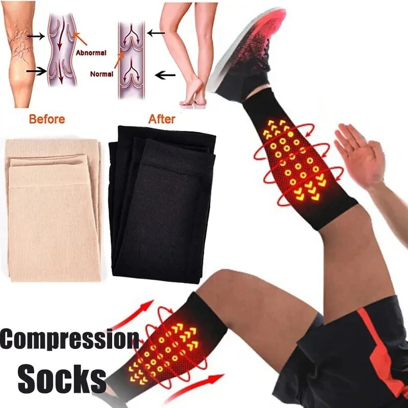 2 Pairs Calf Compression Sleeve for Women Men, Leg Support for Shin Splints Gift