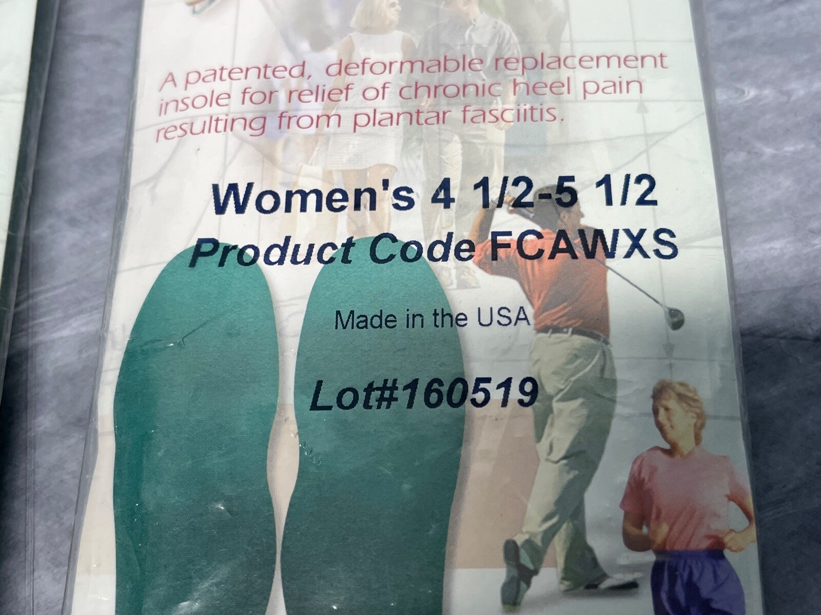 NIP Hapad Comf-Orthotic Sports Replacement Pair Insoles FCAWXS Women 4.5-5.5