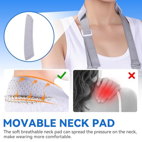 Mesh Arm Sling, Shoulder Immobilizer with Adjustable Shoulder Straps for Medium