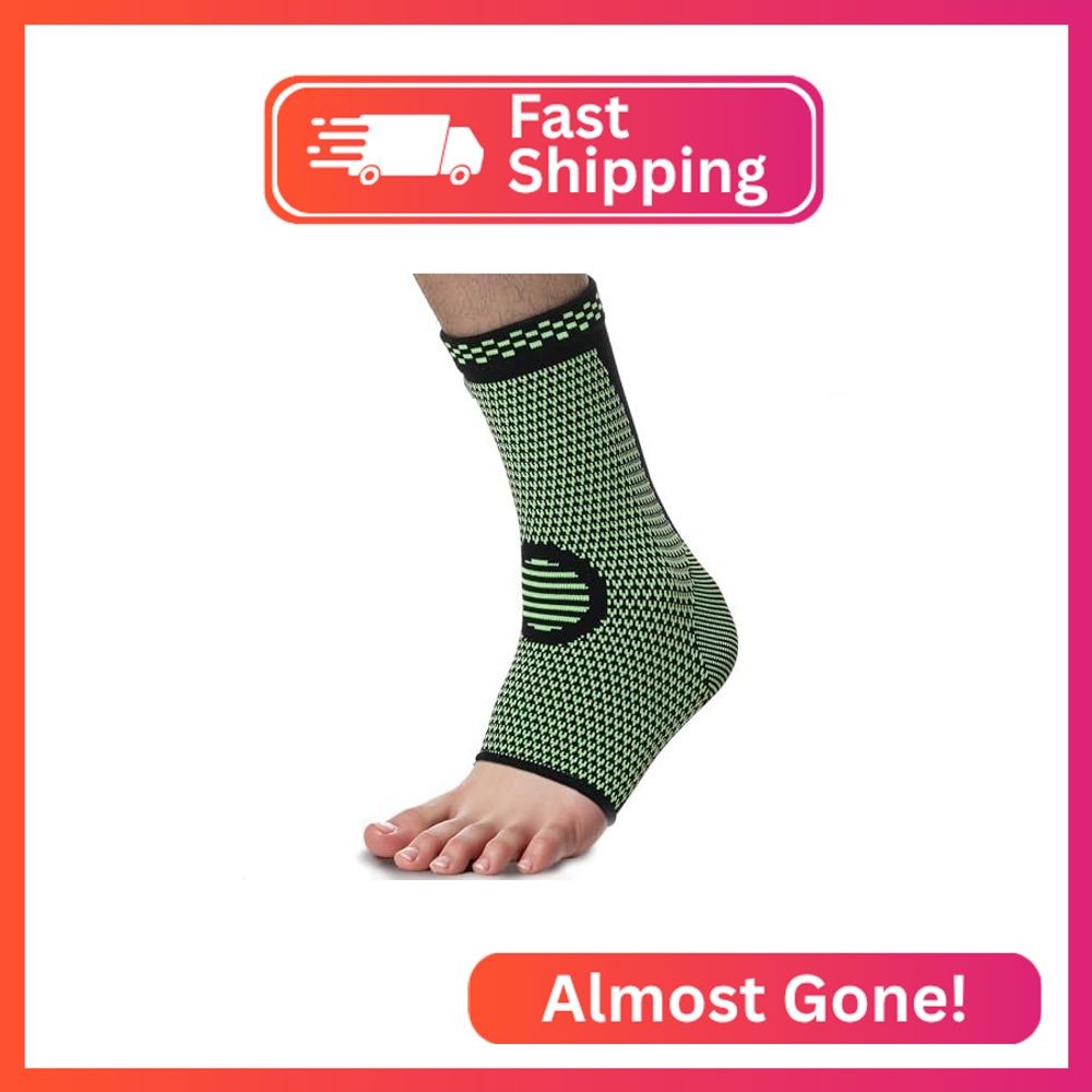 NeoTech Care Ankle Support Brace – Breathable – Men, Women, Right or Left (Green