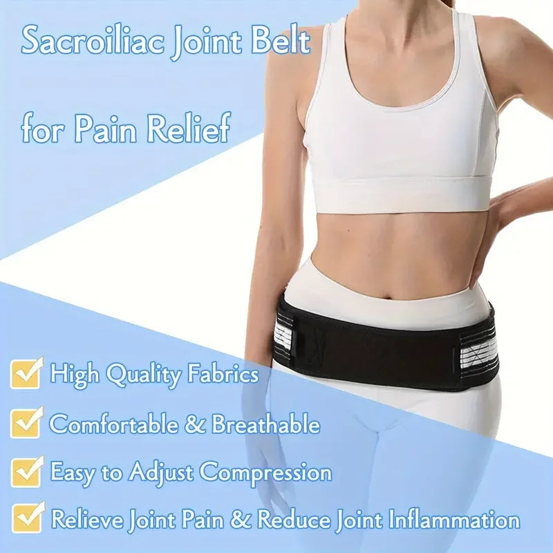 120cm 130cm Sacroiliac SI Joint Hip Belt Lower Back Support-Hip Braces for