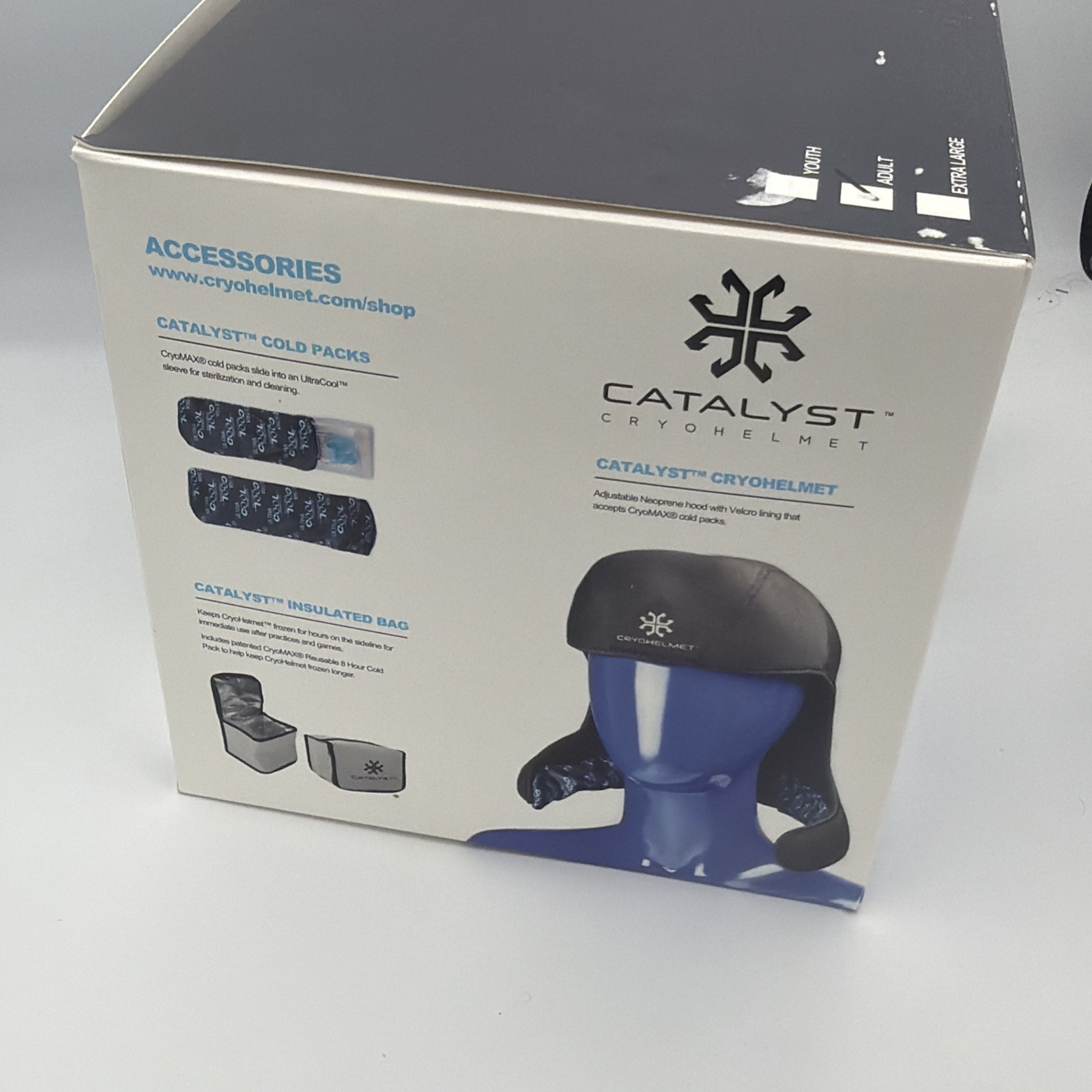 New Catalyst CryoHelmet All-Star Sports Cold Therapy Cap Migraine Relief NIB