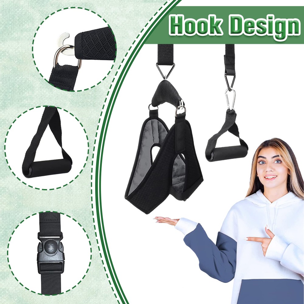 Cervical Neck Traction Device Stretcher Brace for Pain Relief & Spine Alignment