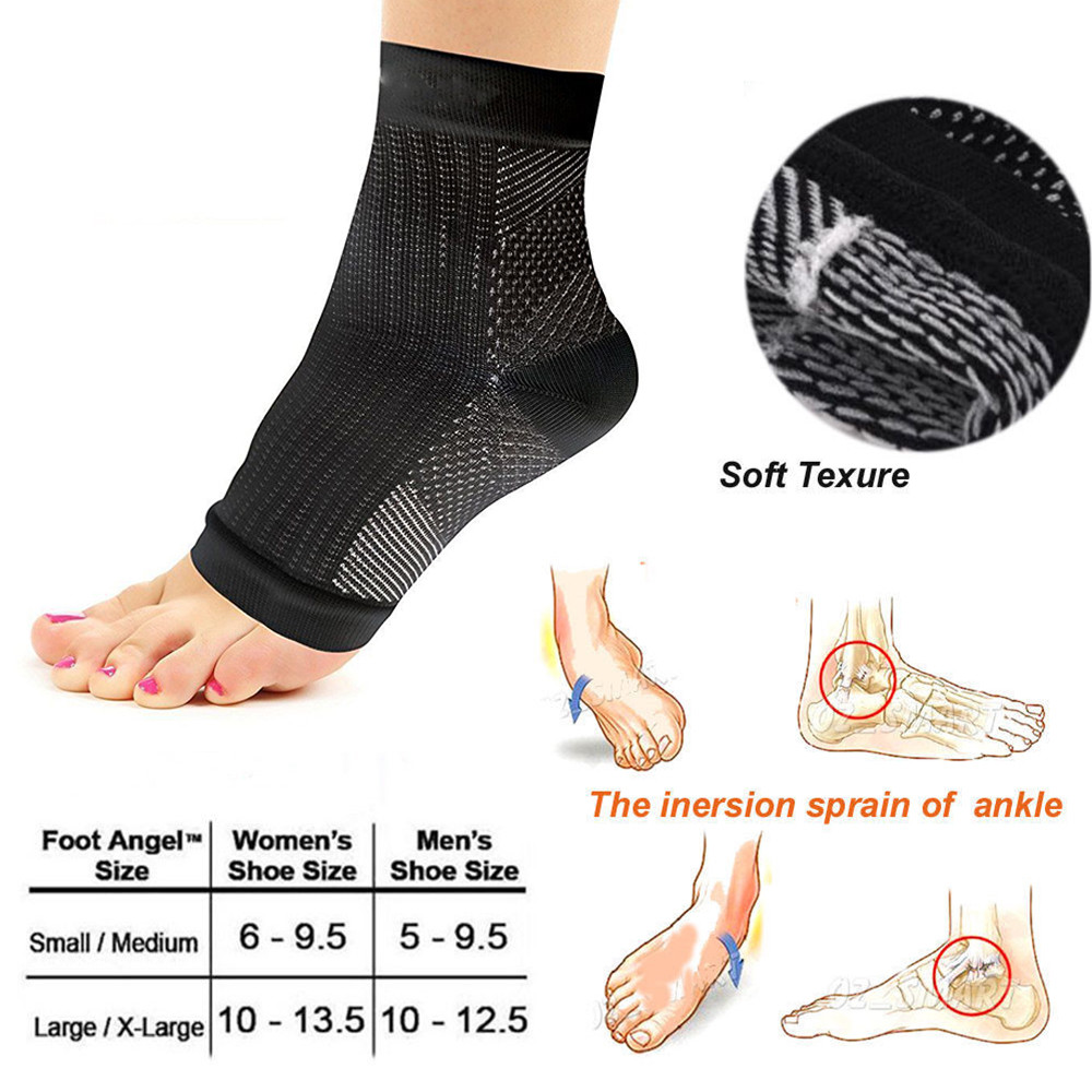ANKLE Brace Support Circulatory compression Socks Plantar Fasciitis Mens womens
