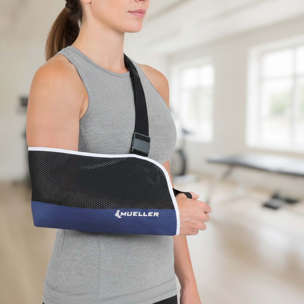 Comfortable Adjustable Arm Sling for Arm Injury Recovery – One Size Fits Most