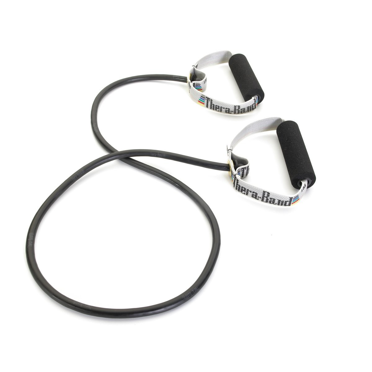 THERABAND 5 Inch With Soft Handles, Black, Special Heavy, Advanced Level 1