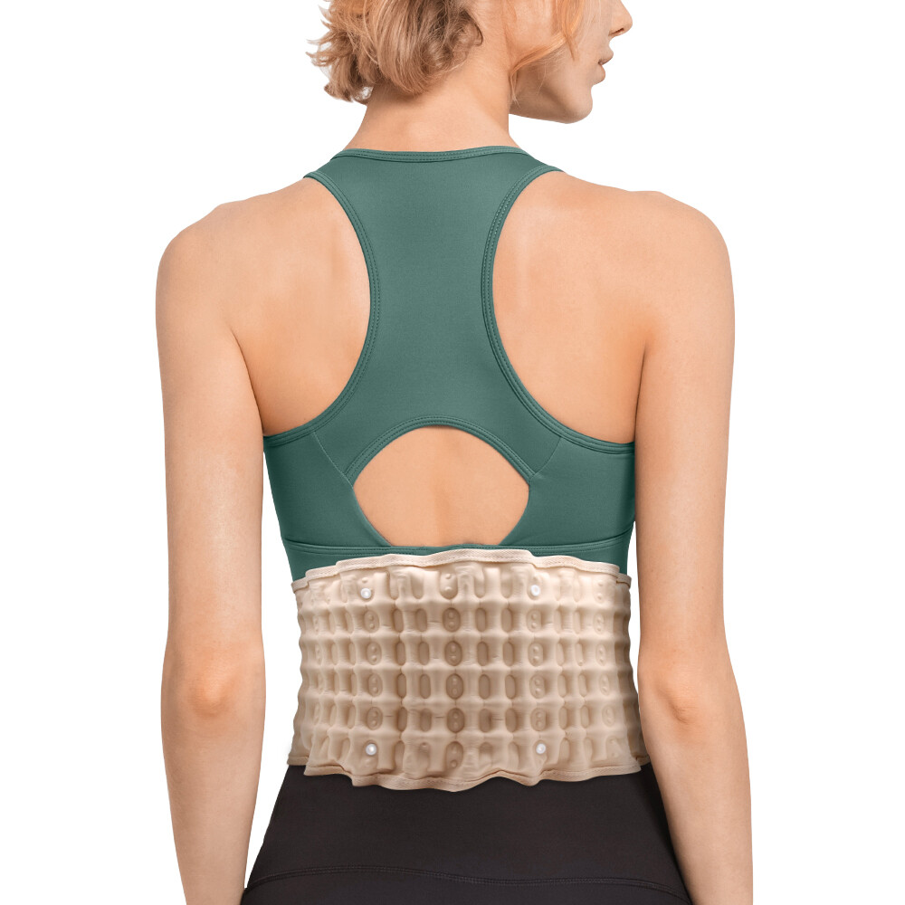 Decompression Belt Back Brace Lumbar Support Spinal Air Traction Extender USA