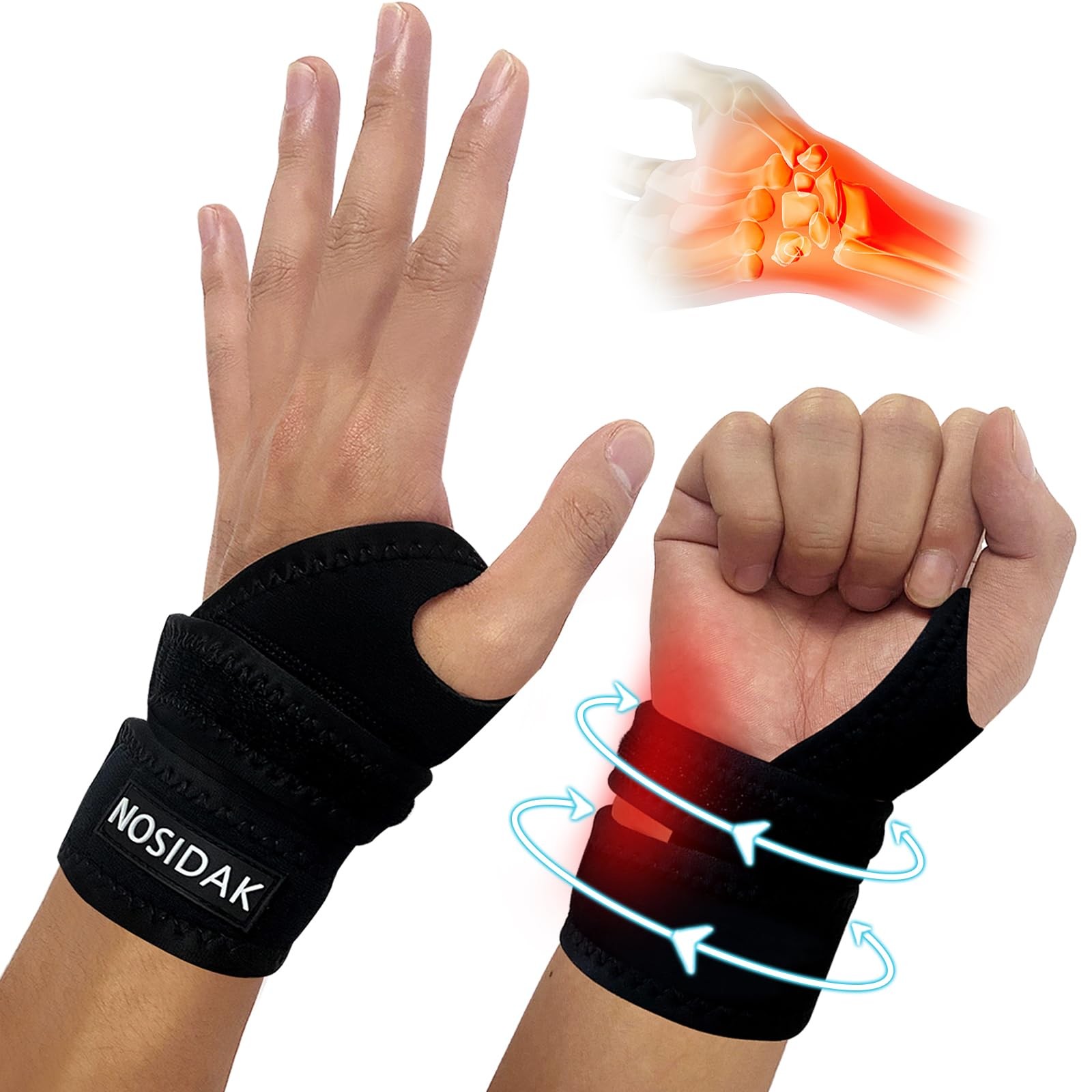 Wrist Brace For TFCC Tears Ulnar Pain DRUJ Instability Fits Both Hands