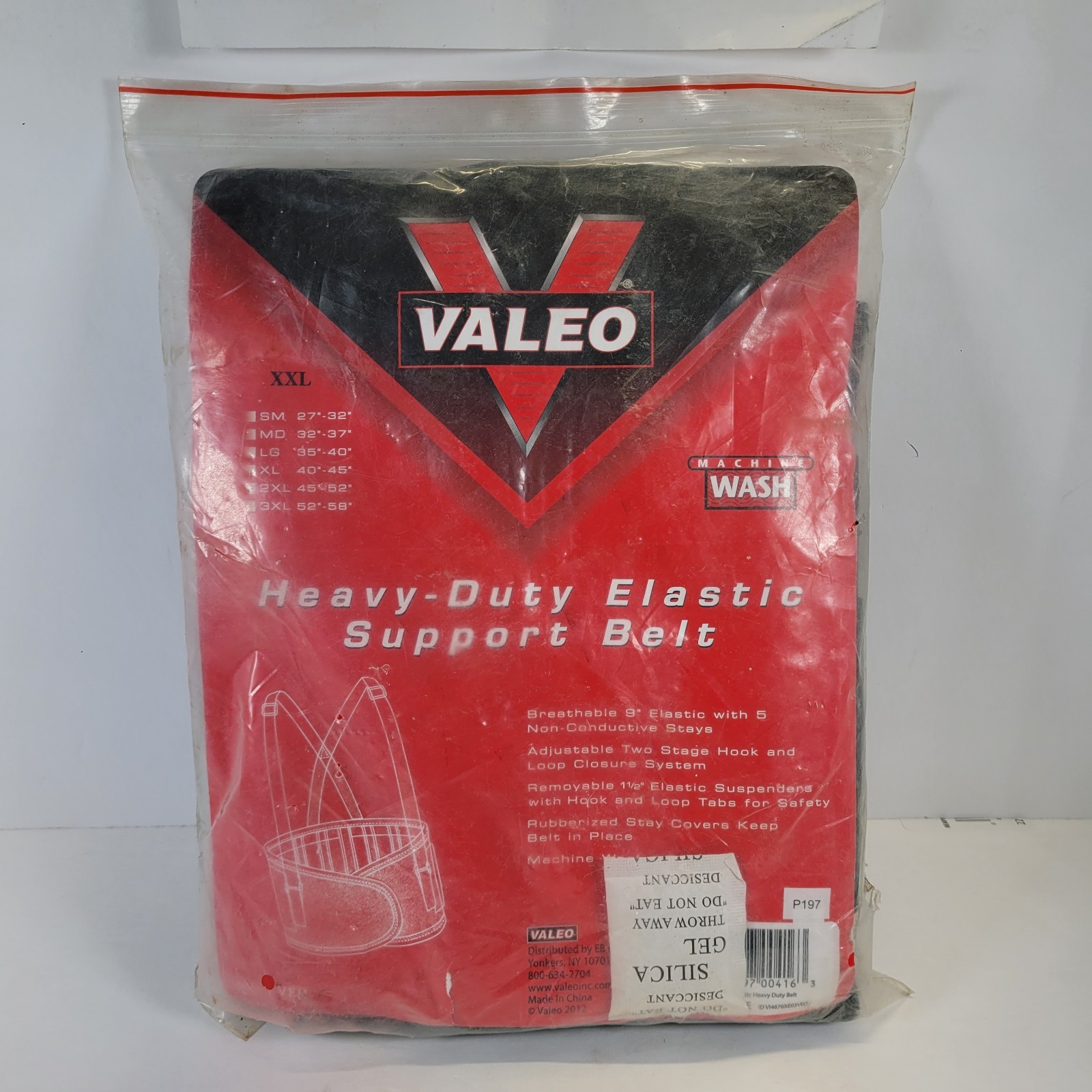 Valeo VEH9 Heavy-Duty 9″ Elastic Belt Size XXL