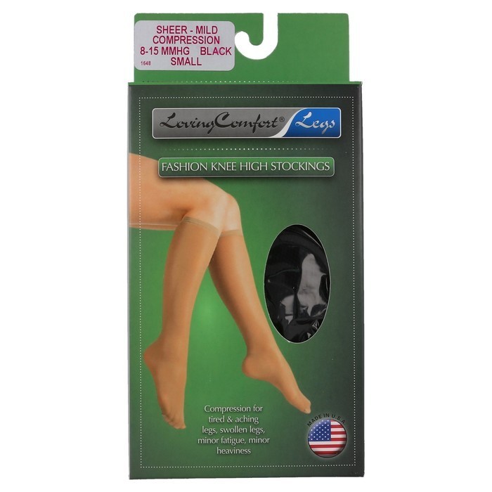 *2 Pairs* Loving Comfort Knee High Support Stockings – 1664, Beige, 2X
