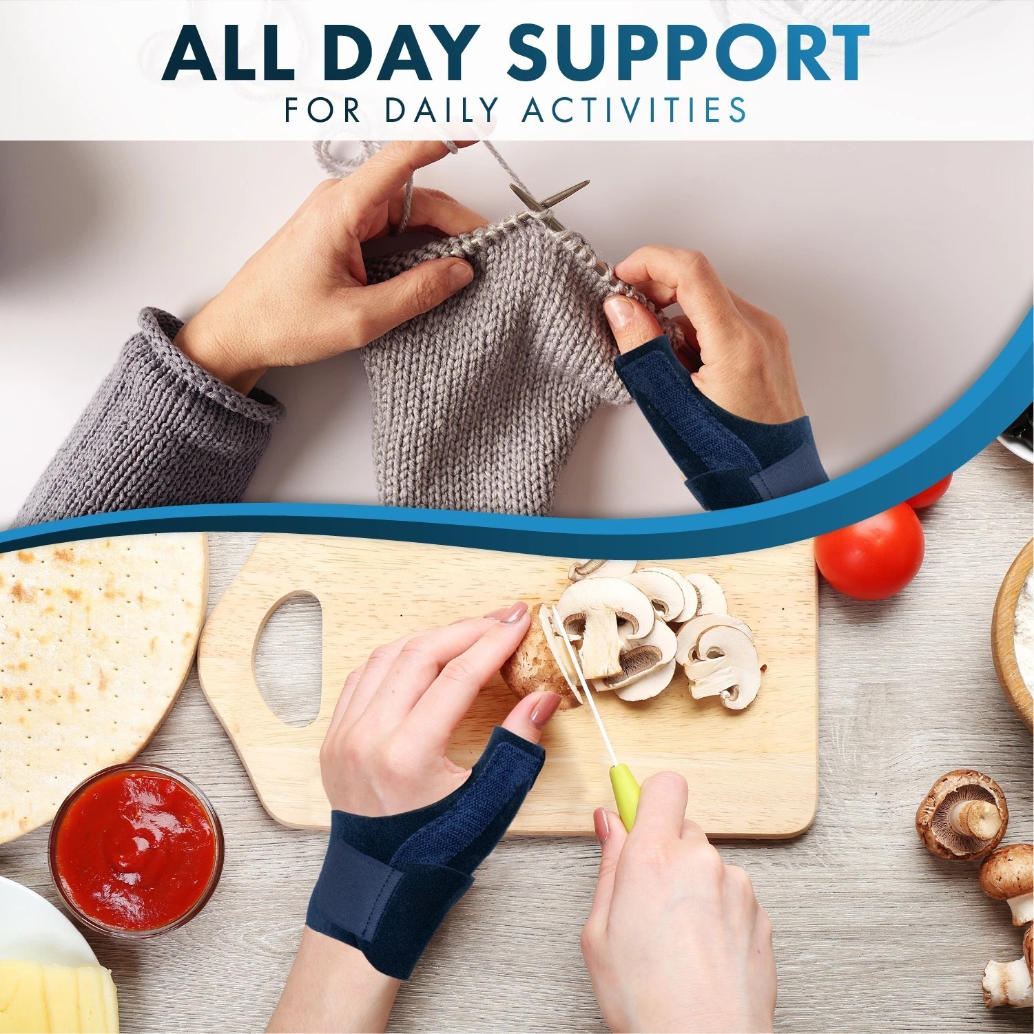 Thumb Support Spica Splint Brace – Stabiliser for Arthritis Tendonitis Pain