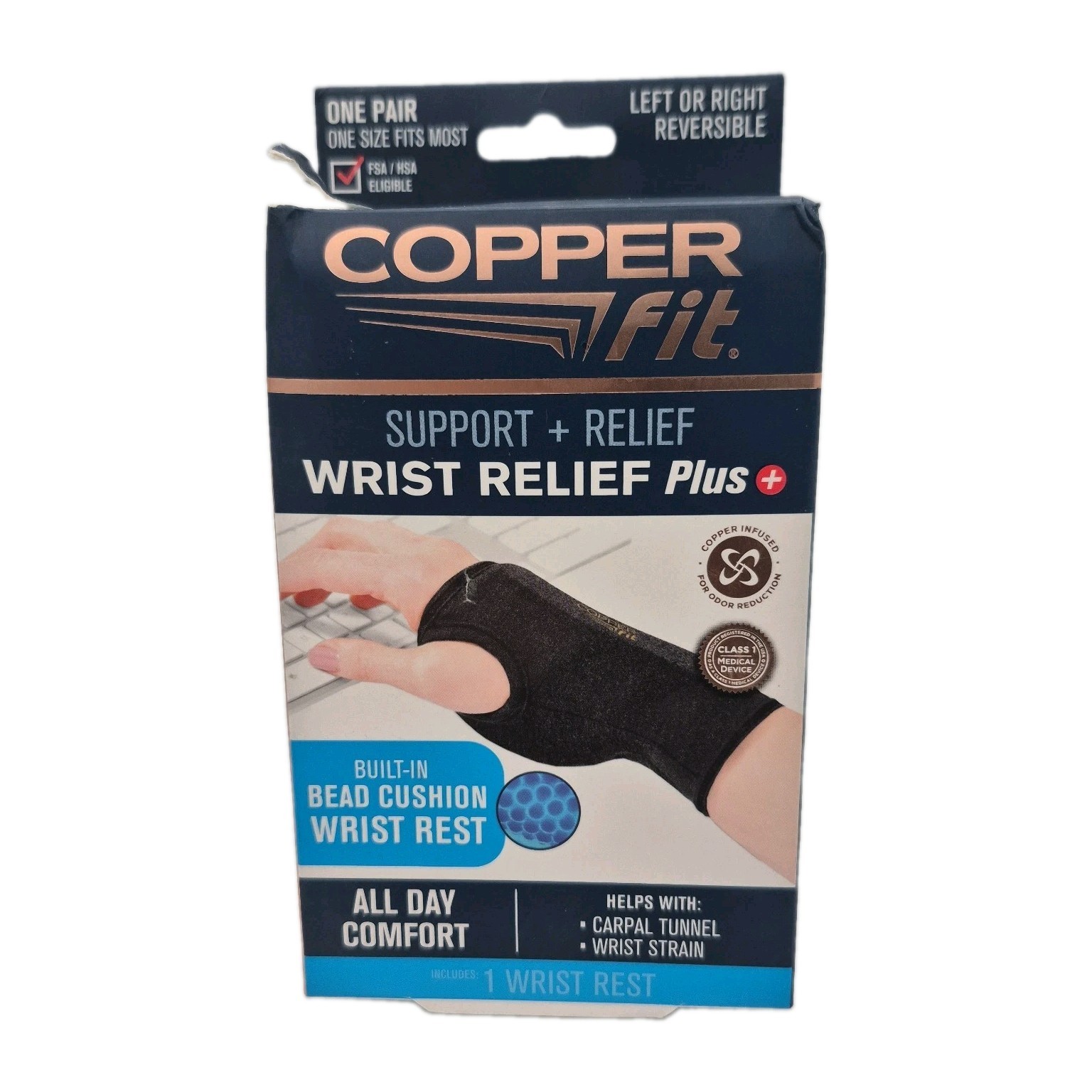 Copper Fit Support & Relief Left or Right Relief Plus Reversible Sleeve