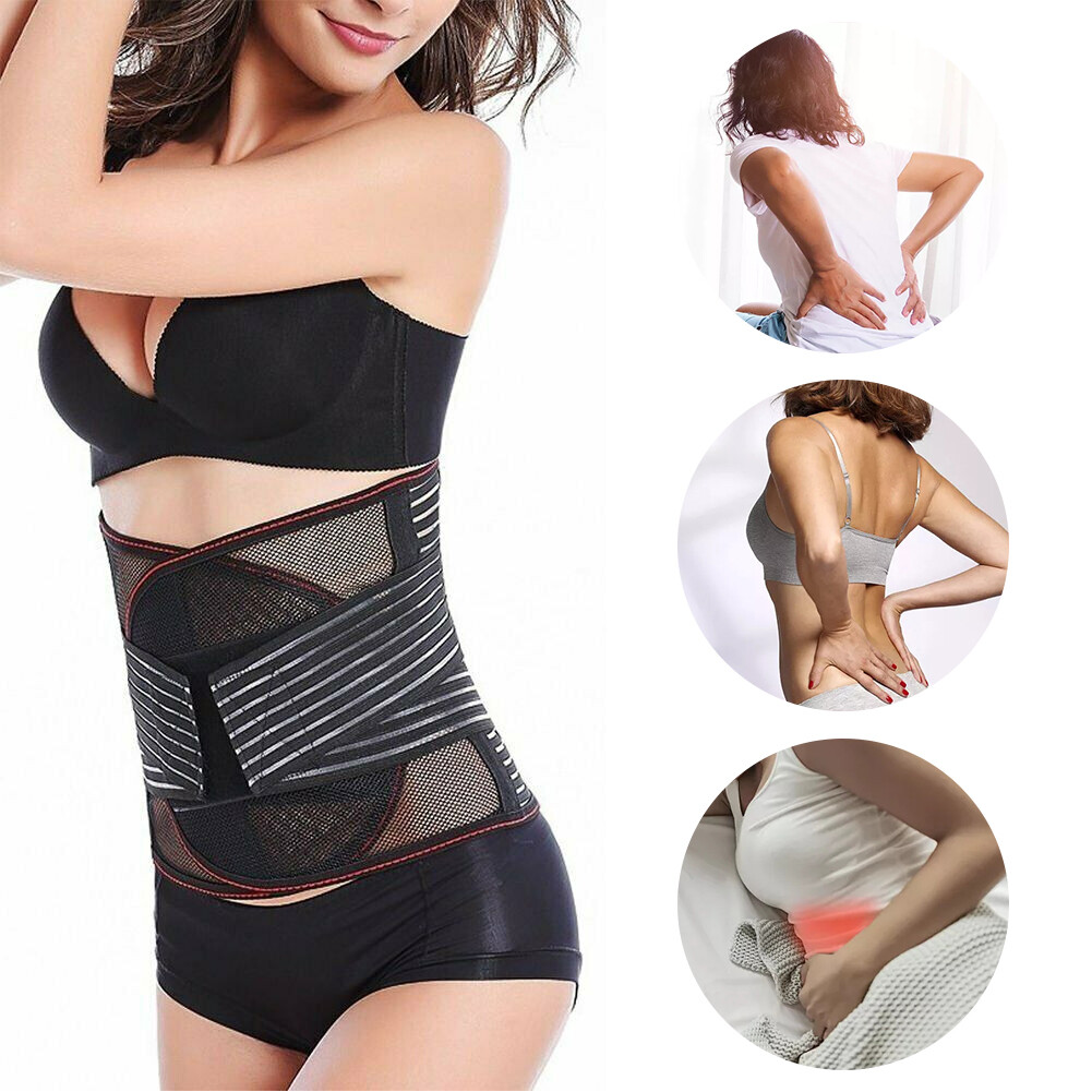 Umbilical Hernia Support Brace Lower Back Lumbar Pain Relief Band For Men Women