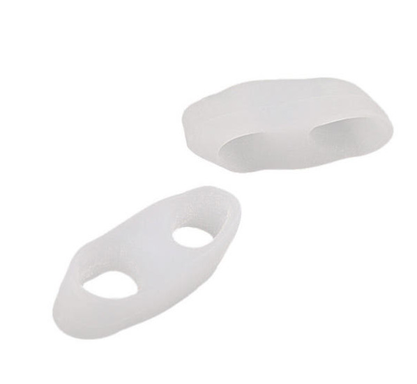 2 Pcs Silicone Pinky Ring Toe Separator Spacer Bunion Corrector Foot Care