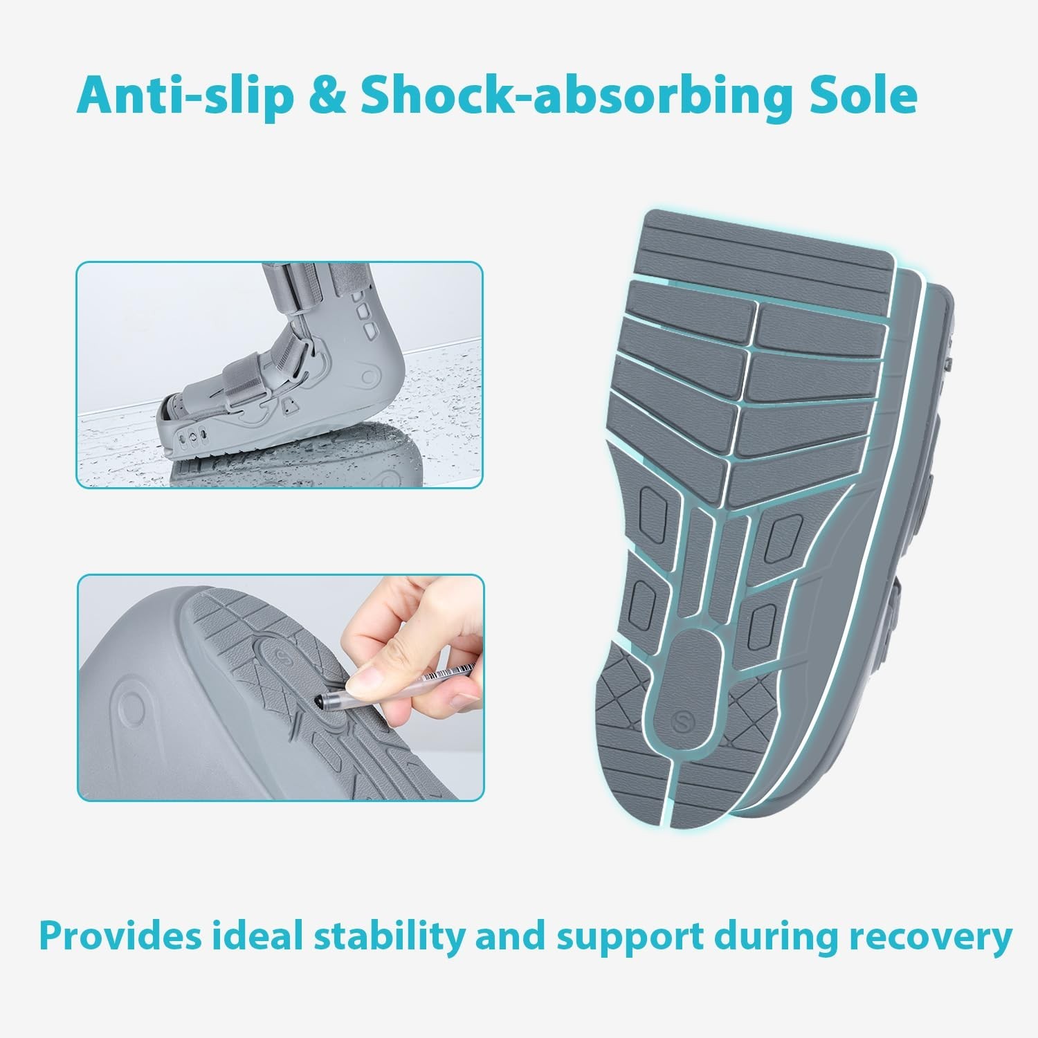 KD Walking Boot: Short Air Walker Boot for Foot and Ankle Fracture Recovery -…