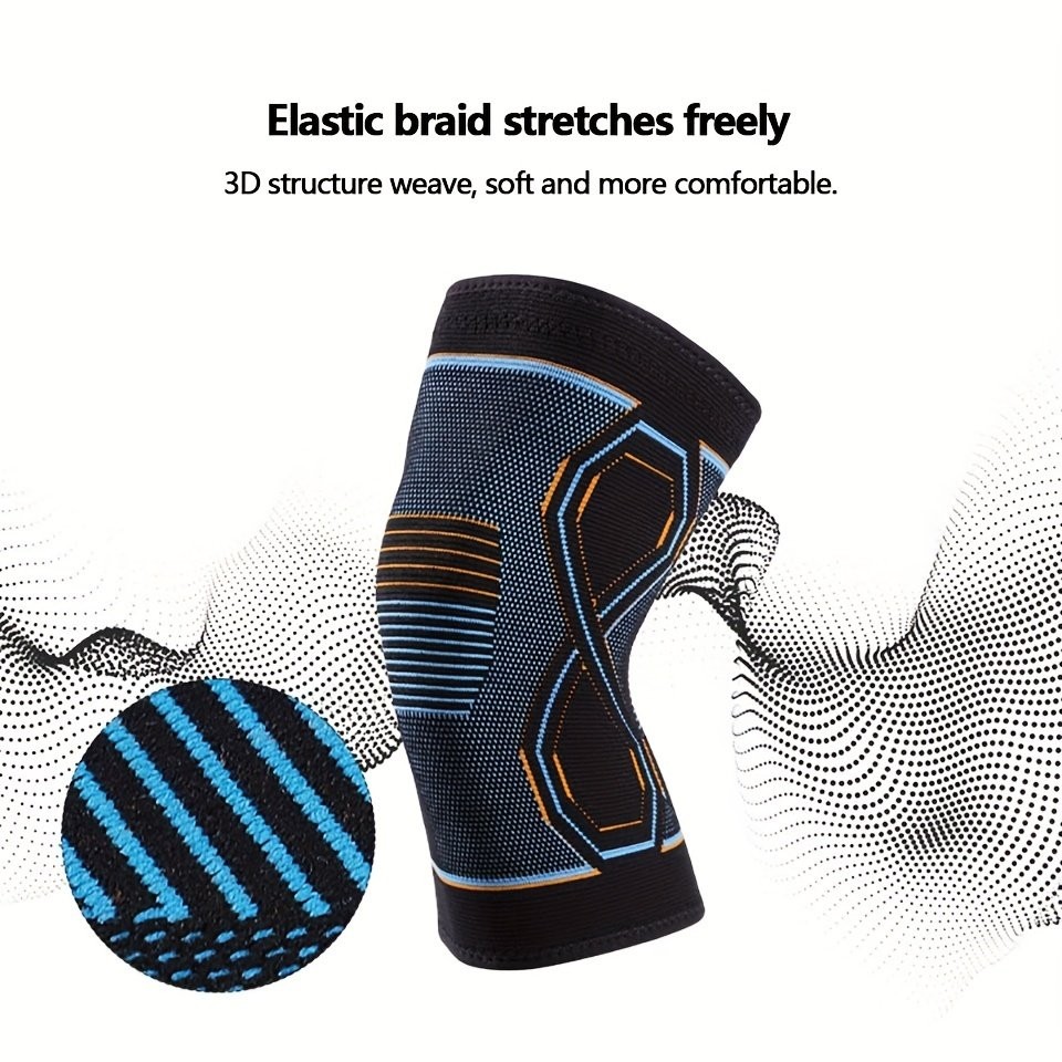 1/2x Compression Knee Sleeves Athletic Knee Covers for Running Knee Pain Sports