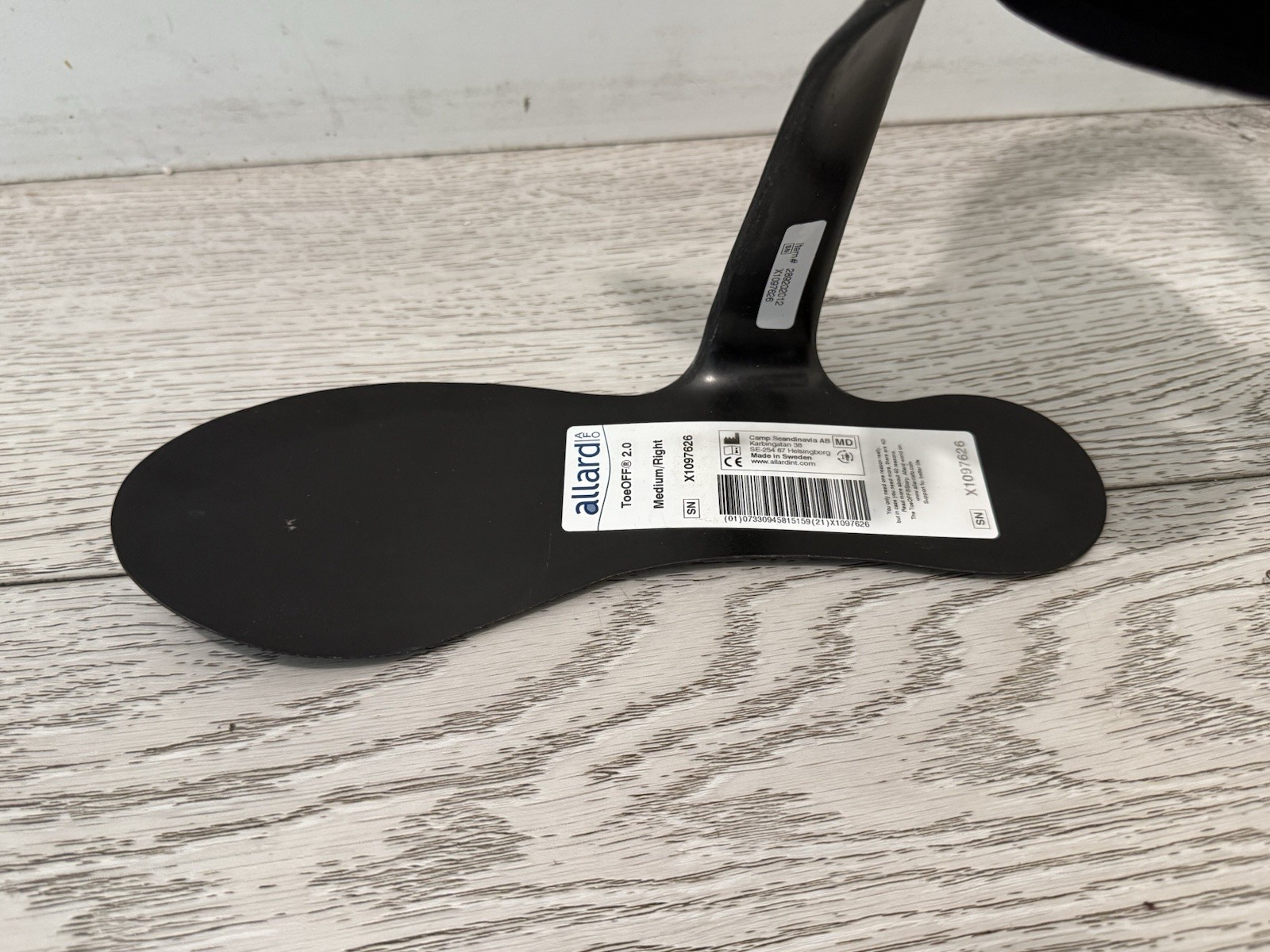ALLARD TOEOFF 2.0 FOOT DROP AFO BRACE RIGHT ADULT MEDIUM