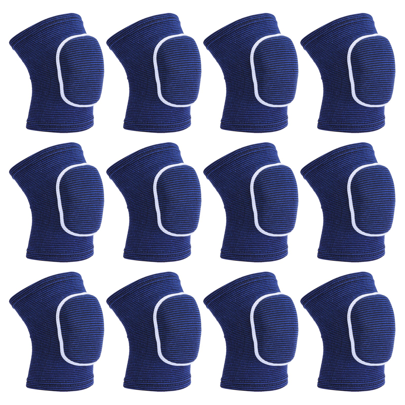 6 Pairs S Dance Knee Pads Volleyball Protective Sponge Brace Blue