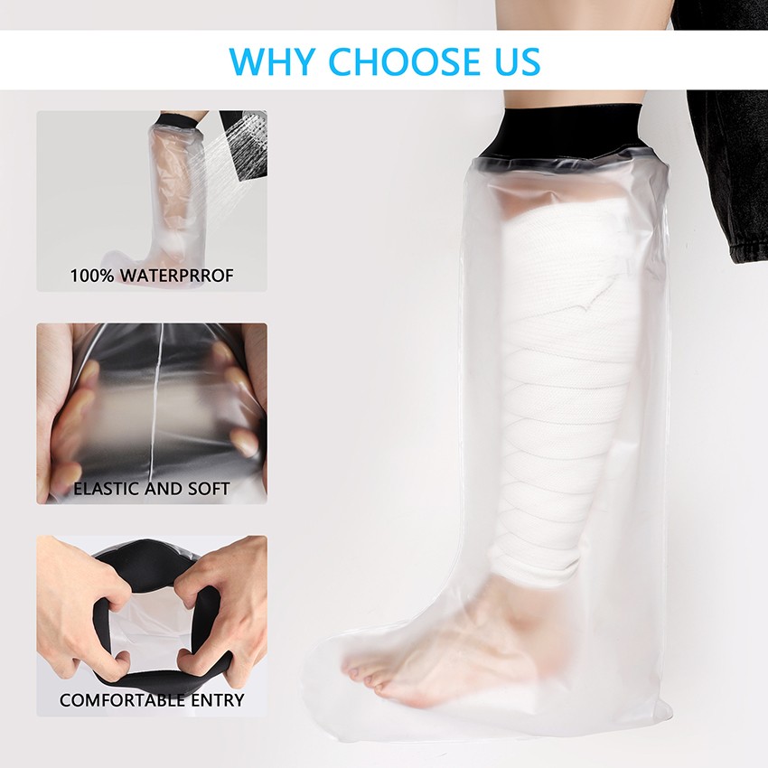 Post-Op Shower Cover Waterproof Leg Cover For Cast Bandage Protector Accessory