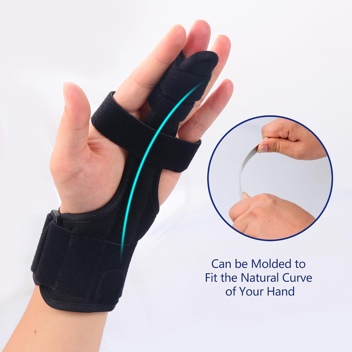 Full Trigger Finger Splint, Hand and Wrist Brace Support, Adjustable Locking …